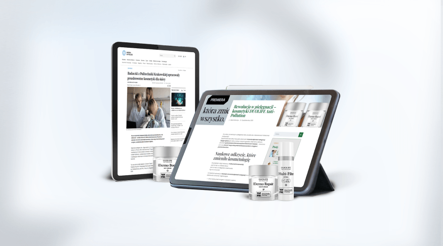 DUOLIFE Anti-Pollution — o naszej nowej linii kosmetycznej mówią największe serwisy naukowe i branżowe w Polsce!